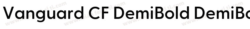 Vanguard CF DemiBold DemiBold字体转换
